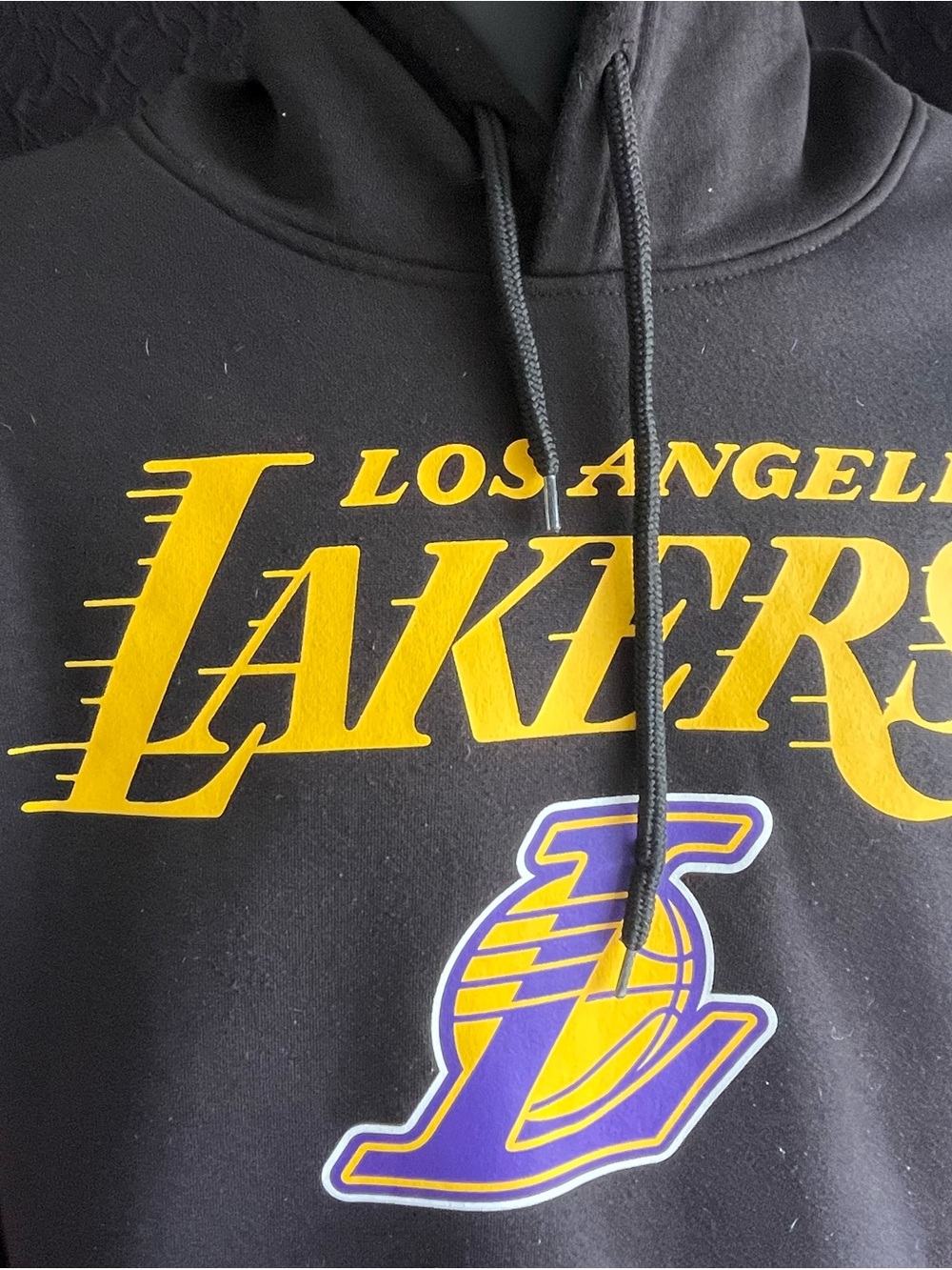 Los Angeles Lakers Black Hoodie Jacket - Team Logo Lightweight Shirt Jacket